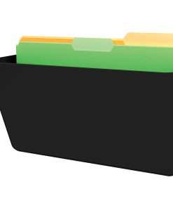 Deflecto EZ Link Sustainable DocuPocket - 1 Pocket(s) - 7" Height x 13" Width x 4" Depth - 50% Recycled - Black - Plastic - 1 Each
