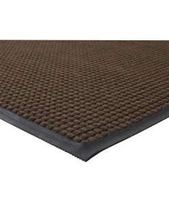 Genuine Joe Waterguard Wiper Scraper Floor Mats - Carpeted Floor, Indoor, Outdoor - 60" Length x 36" Width - Polypropylene - Brown