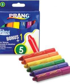 Dixon Washable Color Wands - Red, Orange, Yellow, Green, Blue, Purple - 6 / Set