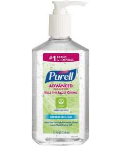 PURELL&reg; Hand Sanitizer Gel - Fragrance-free Scent - 12 fl oz (354.9 mL) - Pump Bottle Dispenser - Kill Germs - Hand - Clear - 1 Each