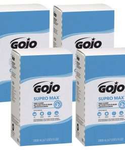 Gojo&reg; Supromax Lotion Hand Cleaner - 67.6 fl oz (2 L) - Adhesive Remover, Soil Remover - Hand - Tan - 4 / Carton