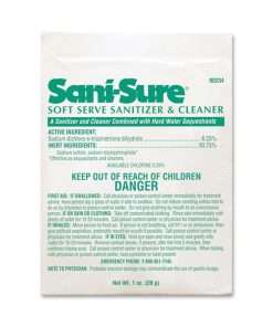 Diversey Soft-Serve Sanitizer Cleaner - Powder - 0.99 oz (0.06 lb) - Chlorine Scent - 100 / Carton - White