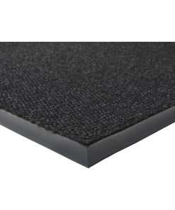 Genuine Joe Ultraguard Berber Heavy Traffic Mat - Hard Floor, Indoor, Outdoor - 72" Length x 48" Width - Rubber - Charcoal Black