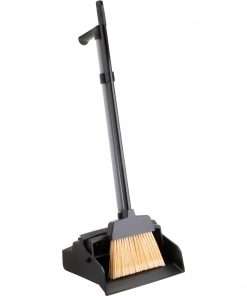 Genuine Joe Plastic Lobby Dust Pan Combo Kit - 1 / Kit