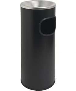 Genuine Joe Fire-safe 3-Gallon Ashtray Receptacle - 3 gal Capacity - Removable Lid, Fire-Safe - Aluminum, Stainless Steel - Aluminum - 1 Each