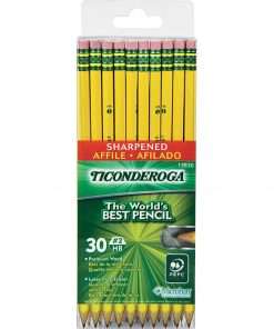 Ticonderoga Presharpened No. 2 Pencils - #2 Lead - Yellow Cedar Barrel - 30 / Box