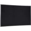 Ghent Recycled Bulletin Board with Aluminum Frame - 48" Height x 60" Width - Black Rubber Surface - Recyclable, Washable, Easy to Clean, Textured Surface, Self-healing, Durable, Tackable, Colorfast, Stain Resistant, Eco-friendly, Damage Resistant, ... - Satin Anodized Aluminum Frame - 1 Each - TAA Compliant
