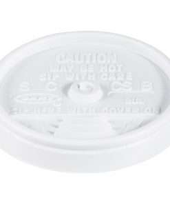 Dart Sip Thru Lid - Dome - 1000 / Carton - White