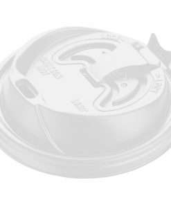 Dart Reclosable Hot Beverage Cup Lid - 100 / Pack - White