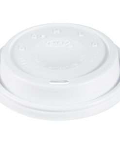 Dart Cappuccino Domed Lid - Dome - Plastic - 100 / Bag - 100 Per Bag - White