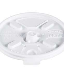 Dart Lift-n-Lock Coffee Cup White Lids - Dome - Plastic - 1000 / Carton - White