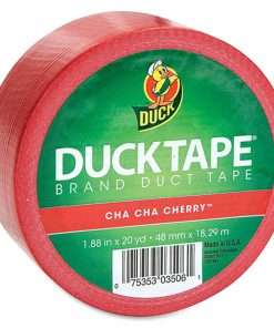 Duck Brand Brand Color Duct Tape - 20 yd Length x 1.88" Width - 1 / Roll - Red