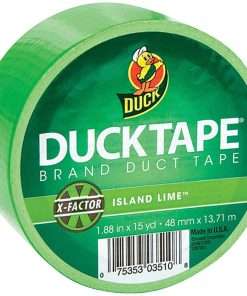 Duck Brand Color Duct Tape - 15 yd Length x 1.88" Width - 1 / Roll - Neon Green