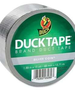 Duck Brand Color Duct Tape - 15 yd Length x 1.88" Width - 1 / Roll - Chrome