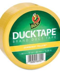 Duck Brand Brand Color Duct Tape - 20 yd Length x 1.88" Width - 1 / Roll - Yellow