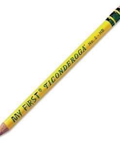 Ticonderoga My First Large Beginner No. 2 Pencils - #2 Lead - 10.3 mm Lead Diameter - Graphite Lead - Yellow Wood Barrel - 2 / Pack