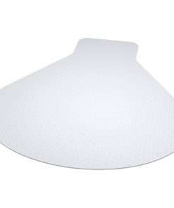 ES ROBBINS EverLife Workstation Chair Mat - Medium Pile Carpet, Workstation - 60" Length x 66" Width - Lip Size 12" Length x 20" Width - Vinyl - Clear