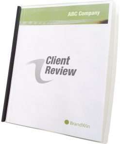 GBC Slide 'n Bind Letter Report Cover - 8 1/2" x 11" - 20 Sheet Capacity - Frost - 10 / Pack