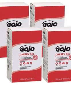 Gojo&reg; PRO TDX Refill Cherry Gel Pumice Hand Cleaner - Cherry Scent - 67.6 fl oz (2 L) - Pump Bottle Dispenser - Dirt Remover, Oil Remover, Grease Remover - Hand, Arm - Red - pH Balanced, VOC-free, NPE-free - 4 / Carton