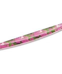 Fellowes Photo Gel Keyboard Wrist Rest with Microban&reg; - Pink Flowers - 0.75" x 18.56" x 2.31" Dimension - Multicolor - Rubber, Gel - Stain Resistant, Skid Proof - 1 Pack