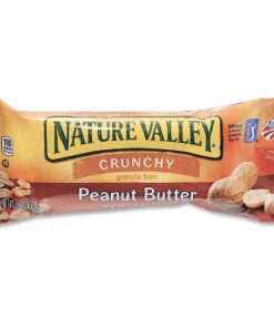 NATURE VALLEY Nature Valley Peanut Butter Granola Bars - Peanut Butter, Crunch - 1 Serving Pouch - 1.50 oz - 18 / Box