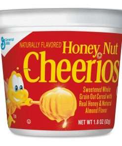 Cheerios Honey Nut Cereal-In-A-Cup - Low Fat - Honey Nut - 1 Serving Cup - 1.30 oz - 6 / Pack