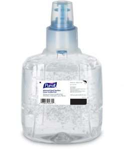 PURELL&reg; Hand Sanitizer Gel Refill - Fragrance-free Scent - 40.6 fl oz (1200 mL) - Hands-free Dispenser - Kill Germs - Skin, Hand - Clear - Fragrance-free, Dye-free - 1 Each