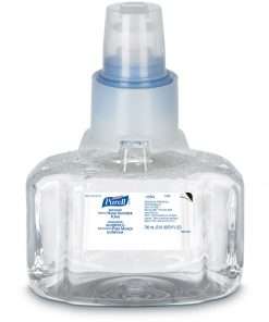PURELL&reg; Advanced Hand Sanitizer Foam Refill - Clean Scent - 23.7 fl oz (700 mL) - Pump Bottle Dispenser - Kill Germs - Hand - Clear - Removable Pump, Durable - 1 Each