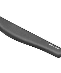 Fellowes PlushTouch&trade; Keyboard Wrist Rest with Microban&reg; - Graphite - 1" x 18.13" x 3.19" Dimension - Graphite - Polyurethane, Foam - Wear Resistant, Tear Resistant, Skid Proof - 1 Pack