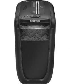 Fellowes Powershred&reg; 60Cs Cross-Cut Shredder - Non-continuous Shredder - Cross Cut - 10 Per Pass - for shredding Staples, Credit Card, Paper Clip, Paper - 0.156" x 1.560" Shred Size - P-4 - 14 ft/min - 8.75" Throat - 6 Minute Run Time - 20 Minute Cool Down Time - 6 gal Wastebin Capacity - Black