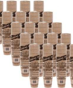 Genuine Joe Ripple Hot Cups - 10 fl oz - 500 / Carton - Brown - Hot Drink