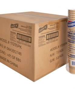 Genuine Joe Ripple Hot Cups - 8 fl oz - 500 / Carton - Brown - Hot Drink