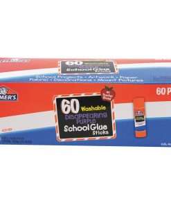Elmer's Disappearing Purple School Glue Sticks - 0.24 oz - 60 / Box - Purple