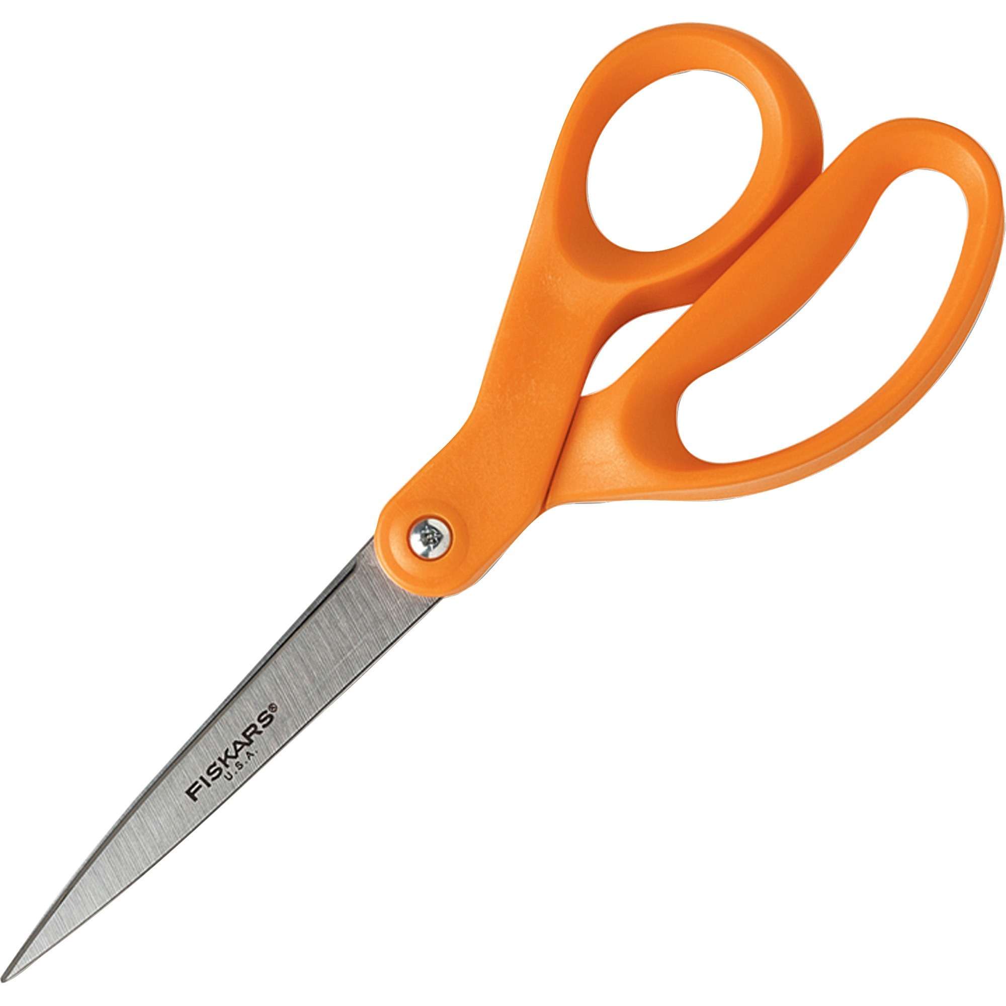 Fiskars Premier Contoured Home Office Scissors - 3.50" Cutting Length - 8" Overall Length - Straight - Stainless Steel - Pointed Tip - Stainless Steel - 1 Each