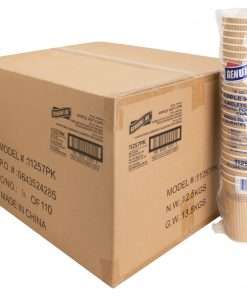 Genuine Joe Ripple Hot Cups - 16 fl oz - 500 / Carton - Brown - Hot Drink