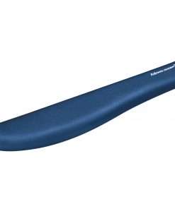 Fellowes PlushTouch&trade; Keyboard Wrist Rest with Microban&reg; - Blue - 1" x 18.13" x 3.19" Dimension - Blue - Foam - Wear Resistant, Tear Resistant, Skid Proof - 1 Pack