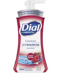Dial Complete Foaming Antibacterial Hand Wash - 7.50 oz - Pump Bottle Dispenser - Kill Germs - Hand, Skin - Red - 1 Each