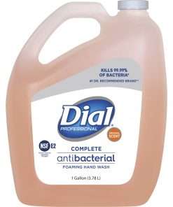 Dial Complete Professional Antimicrobial Hand Wash Refill - Fresh Scent Scent - 1 gal (3.8 L) - Pump Bottle Dispenser - Kill Germs - Hand - Pink - 1 Each