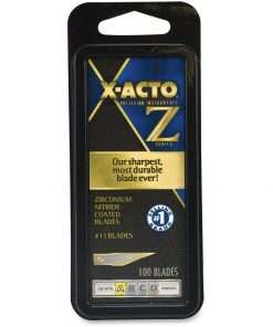 X-Acto Z-Series Knife No.11 Fine Point Blades - #11 - Self-sharpening - 100 / Box - Gold