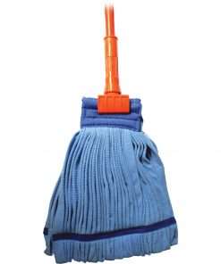 Genuine Joe Microfiber Tube Wet Mop Complete - MicroFiber Head - 60" Handle - Launderable, Absorbent, Refillable, Durable - 1 Each