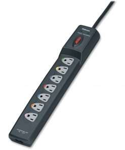 7 Outlet Power Guard Surge Protector with 12' cord - 7 x AC Power - 1600 J - Phone/DSL