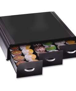 Mind Reader EMS Mind 3-drawer Coffee Pod Organizer - 36 x Coffee Pod - 3 Drawer(s) - 13.5" Height x 13.3" Width x 3.3" Depth - Counter - Heat Resistant - 1 Each