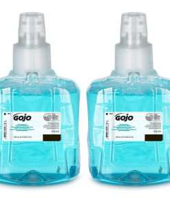 Gojo&reg; LTX-12 Pomeberry Foam Handwash Refill - Pomeberry Scent - 40.6 fl oz (1200 mL) - Hand - Clear Blue - Rich Lather, Eco-friendly - 2 / Carton