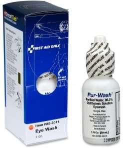 First Aid Only Pur-Wash Eyewash - 1 fl oz - For Irritated Eyes - 1 / Box