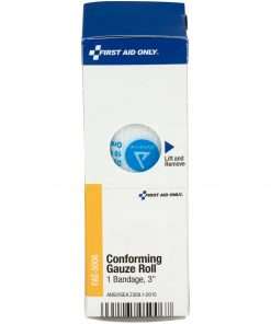 First Aid Only 3" Gauze Roll Bandage - 3" x 12 ft - 1/Box - White