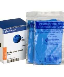 First Aid Only SmartCompliance Refill Nitrile Gloves - Small Size - Clear - Germs-free, Latex-free, Powder-free, Disposable - 4 / Box