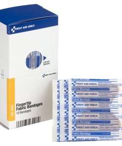 First Aid Only Fingertip Fabric Bandages - 10/Box - Beige