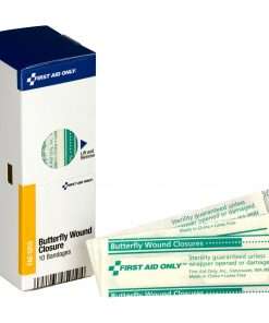 First Aid Only Butterfly Wound Closure Bandages - 10/Box - White
