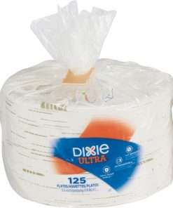 Dixie Ultra&reg; Heavyweight Paper Plates by GP Pro - Disposable - Microwave Safe - Pathways - Paper Body - 125 / Pack