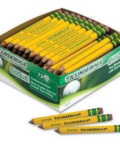 Ticonderoga Golf Pencils - Yellow Barrel - 72 / Box